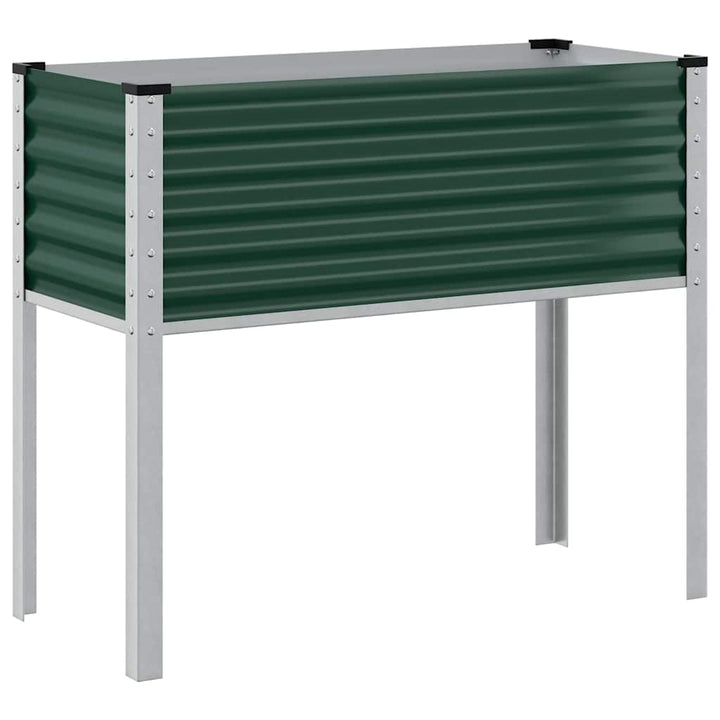 haveplantekasse grøn 100x45x90 cm stål