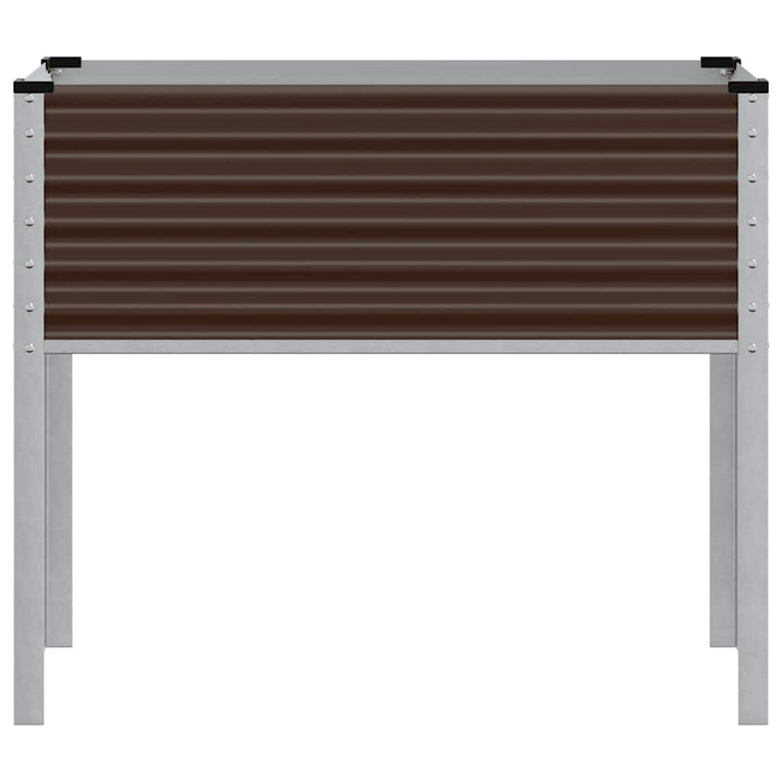 havekrukke brun 100x45x90 cm stål