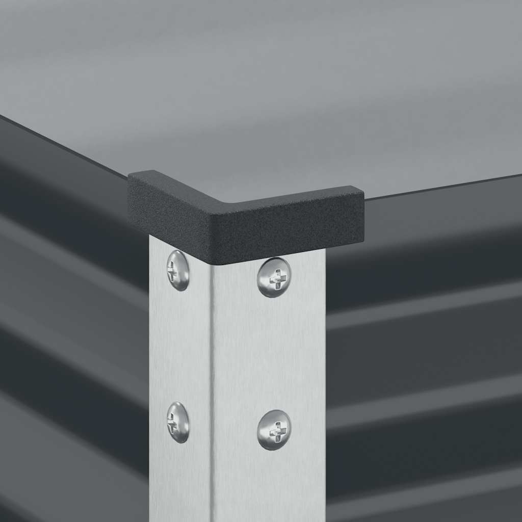 havekrukke antracit 100x45x90 cm stål