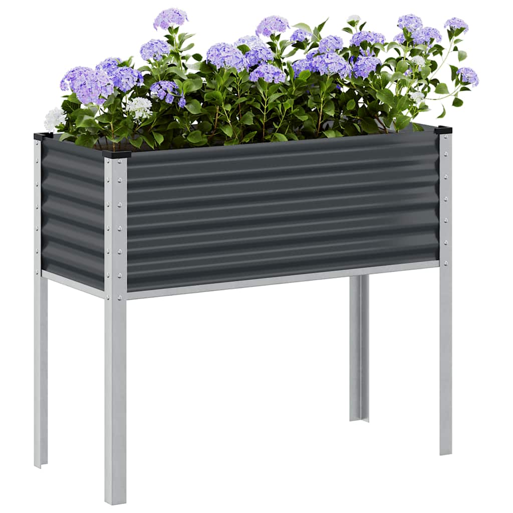 havekrukke antracit 100x45x90 cm stål