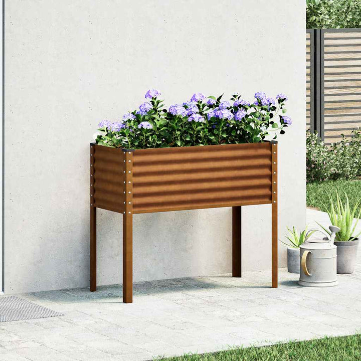 haveplantekasse 100x45x90 cm vejrbestandigt stål