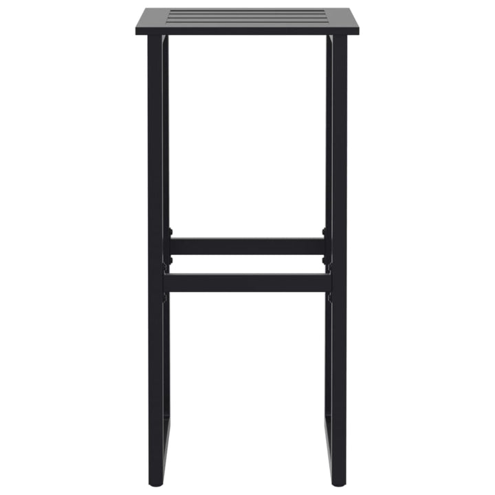 barstole 2 stk. 38x38x80 cm pulverlakeret stål sort