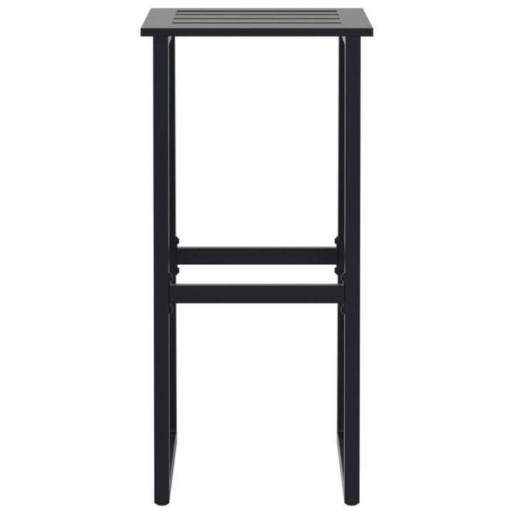 barstole 4 stk. 38x38x80 cm pulverlakeret stål sort