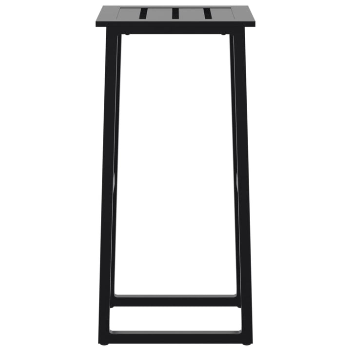 barstole 4 stk. 38x38x80 cm pulverlakeret stål sort