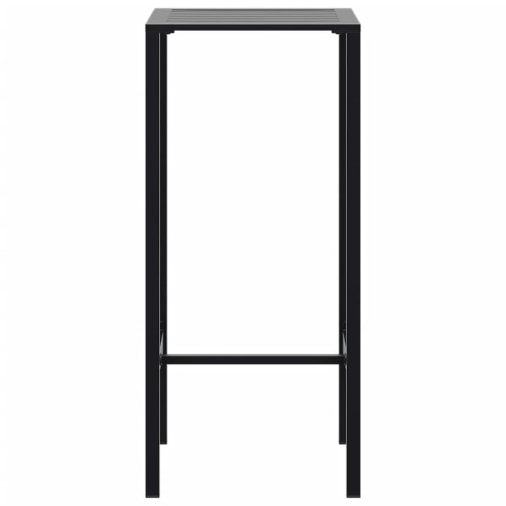 barbord 50x50x110 cm pulverlakeret stål sort