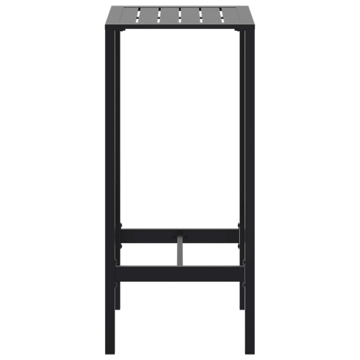 barbord 50x50x110 cm pulverlakeret stål sort