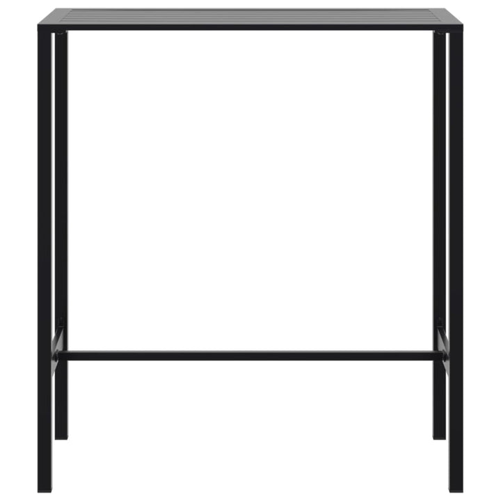 barbord 100x50x110 cm pulverlakeret stål sort