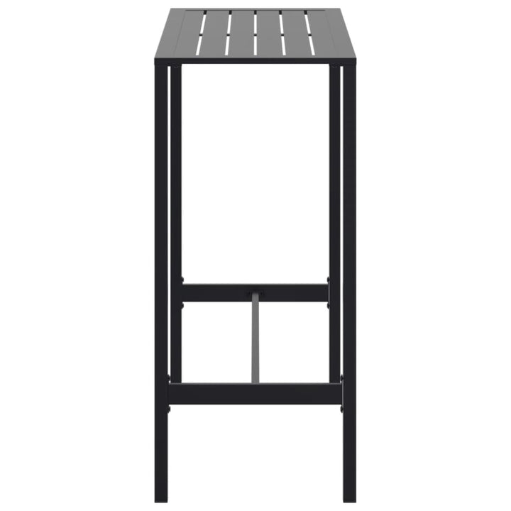 barbord 100x50x110 cm pulverlakeret stål sort