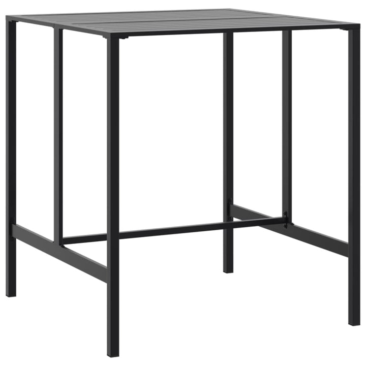 barbord 100x100x110 cm pulverlakeret stål sort