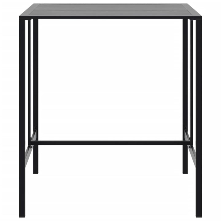 barbord 100x100x110 cm pulverlakeret stål sort