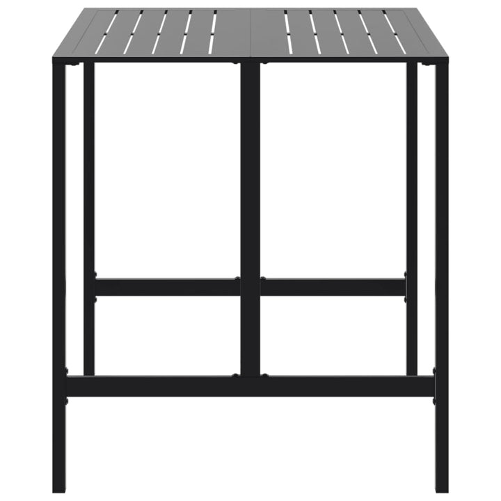 barbord 100x100x110 cm pulverlakeret stål sort