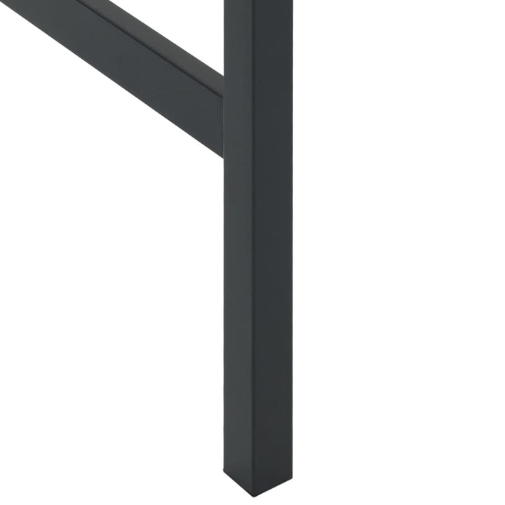 barbord 100x100x110 cm pulverlakeret stål sort