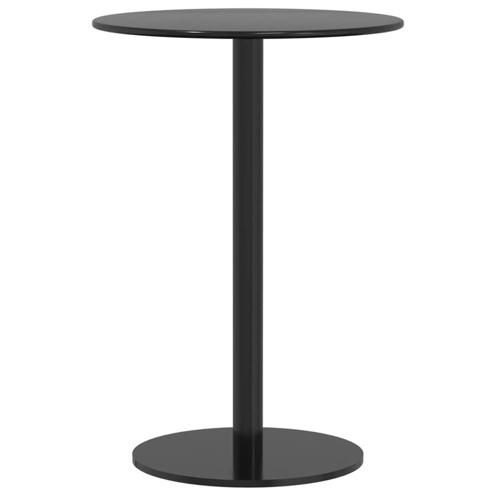 havebord Ø50x72 cm rund stål sort