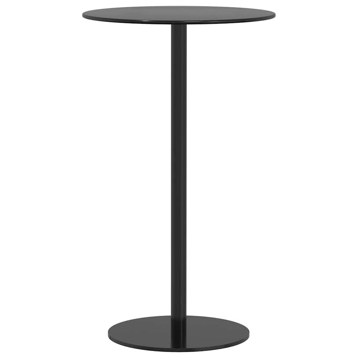 havebord Ø60x105 cm rundt stål sort