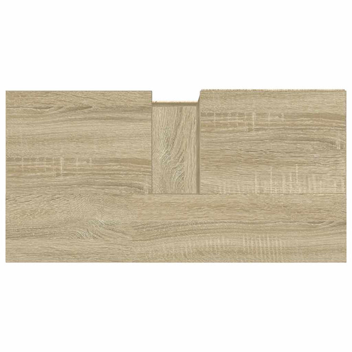 badeværelsesskab 65x33x60 cm konstrueret træ sonoma-eg