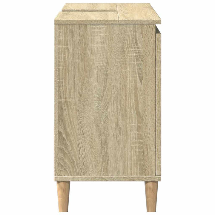 badeværelsesskab 65x33x60 cm konstrueret træ sonoma-eg