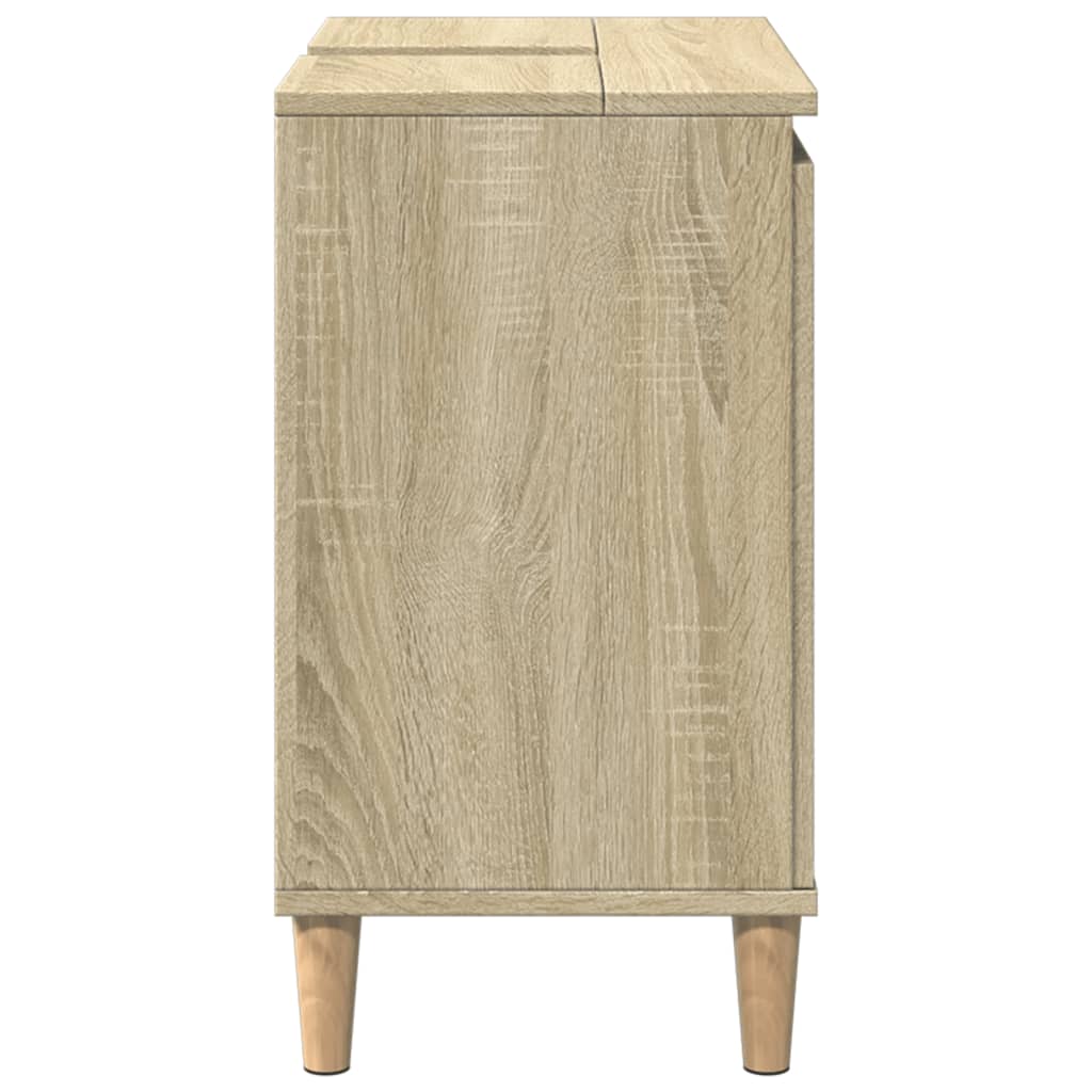 underskab til håndvask 58x33x60 cm konstrueret træ sonoma-eg