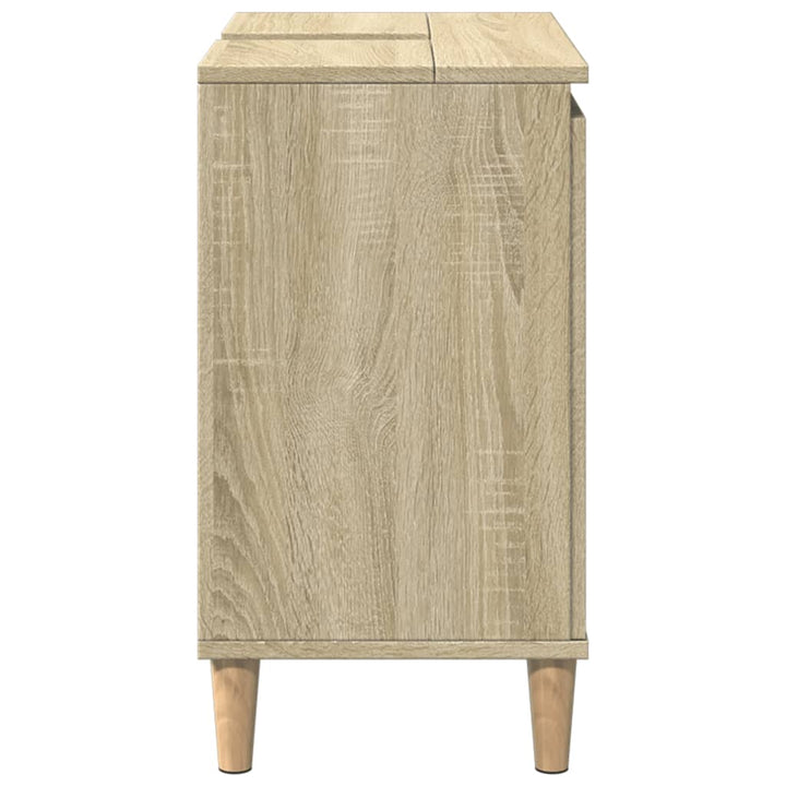 underskab til håndvask 58x33x60 cm konstrueret træ sonoma-eg