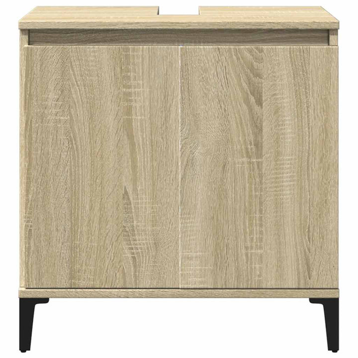 underskab til håndvask 58x33x60 cm konstrueret træ sonoma-eg