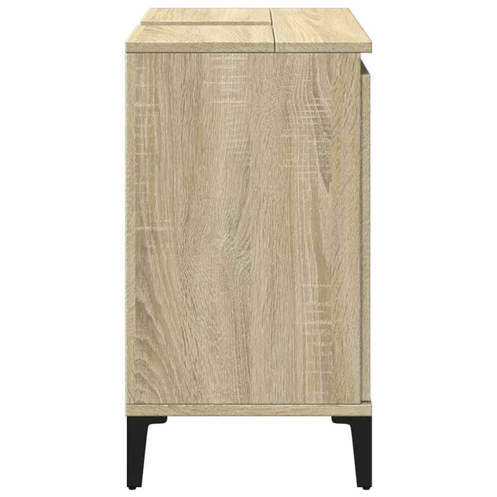 underskab til håndvask 58x33x60 cm konstrueret træ sonoma-eg