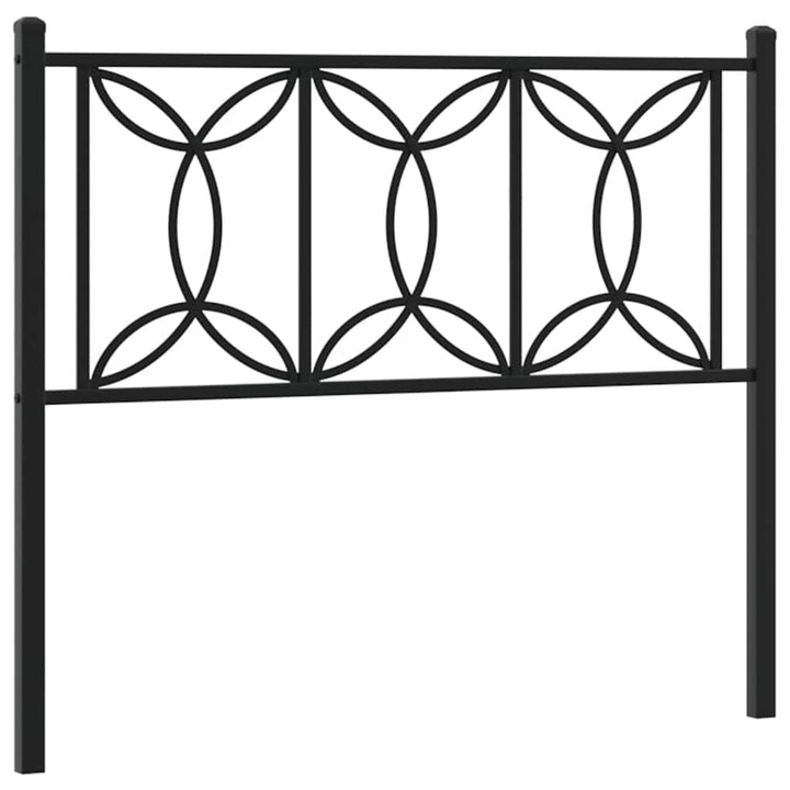 udskiftningsgavl 107 cm metal sort