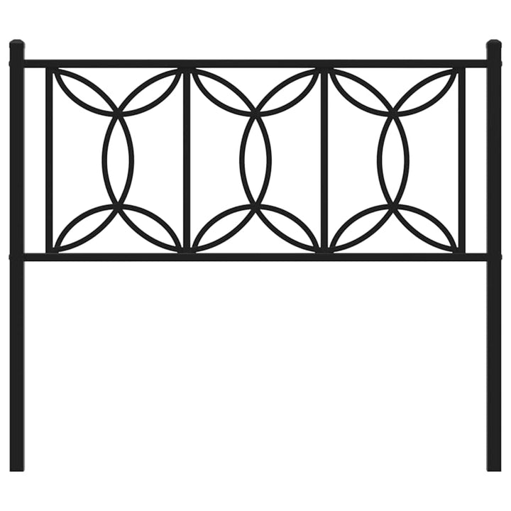 udskiftningsgavl 107 cm metal sort