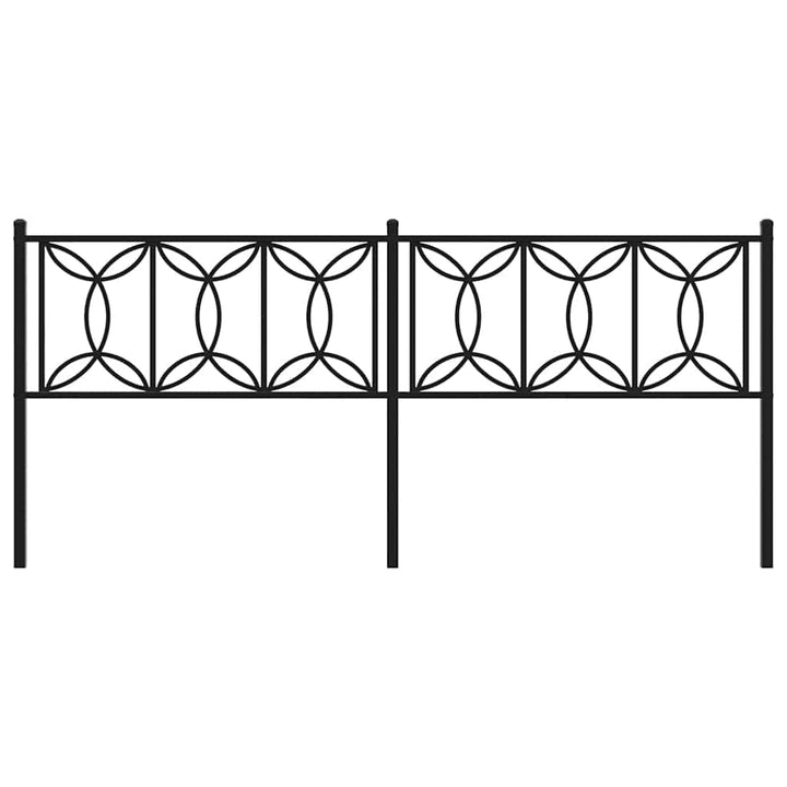 udskiftningsgavl 193 cm metal sort