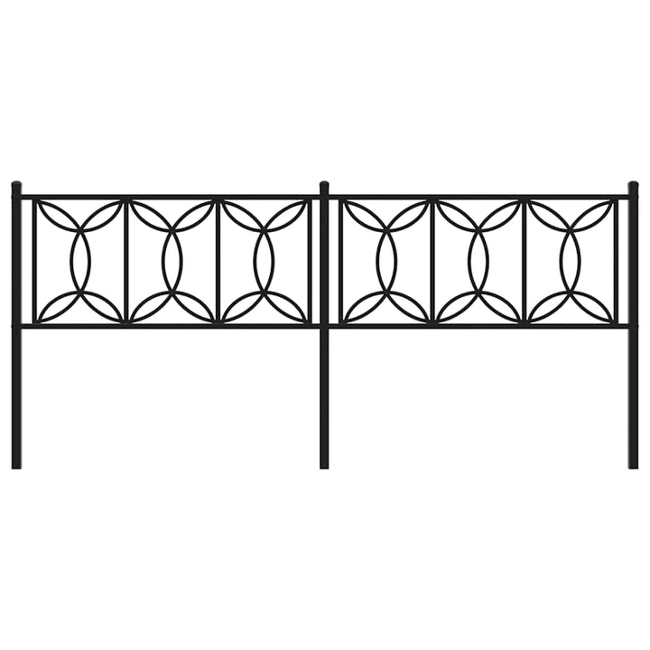 udskiftningsgavl 200 cm metal sort