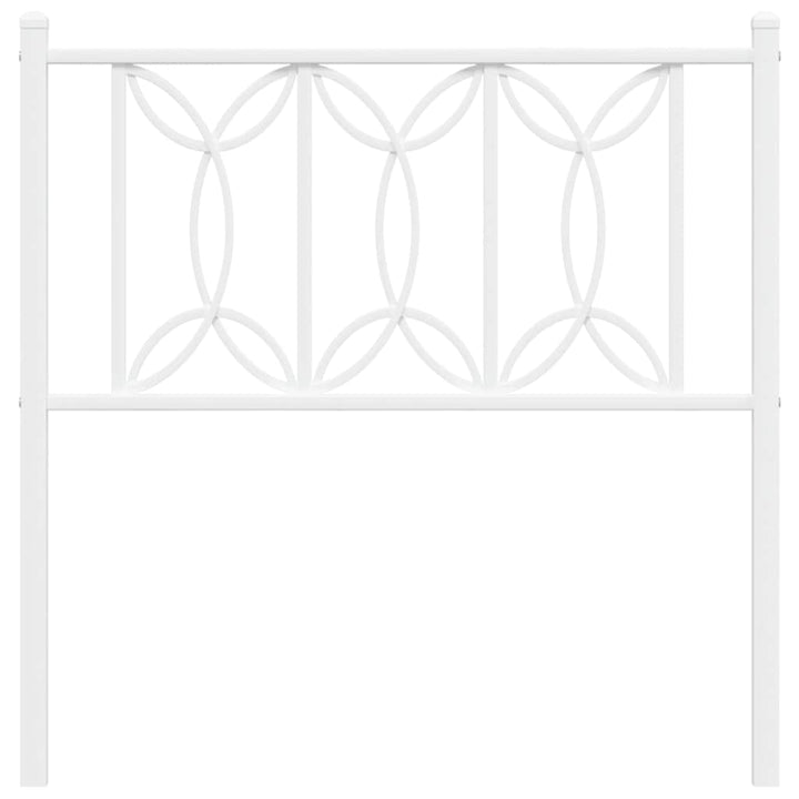 udskiftningsgavl 75 cm metal hvid