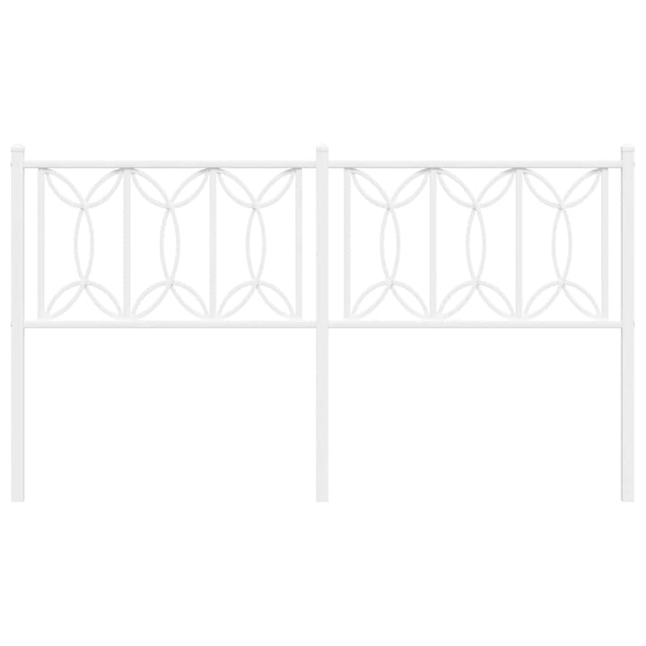 udskiftningsgavl 150 cm metal hvid