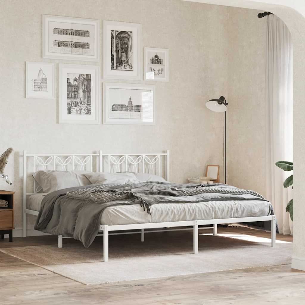 udskiftningsgavl 180 cm metal hvid