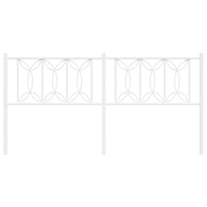 udskiftningsgavl 180 cm metal hvid