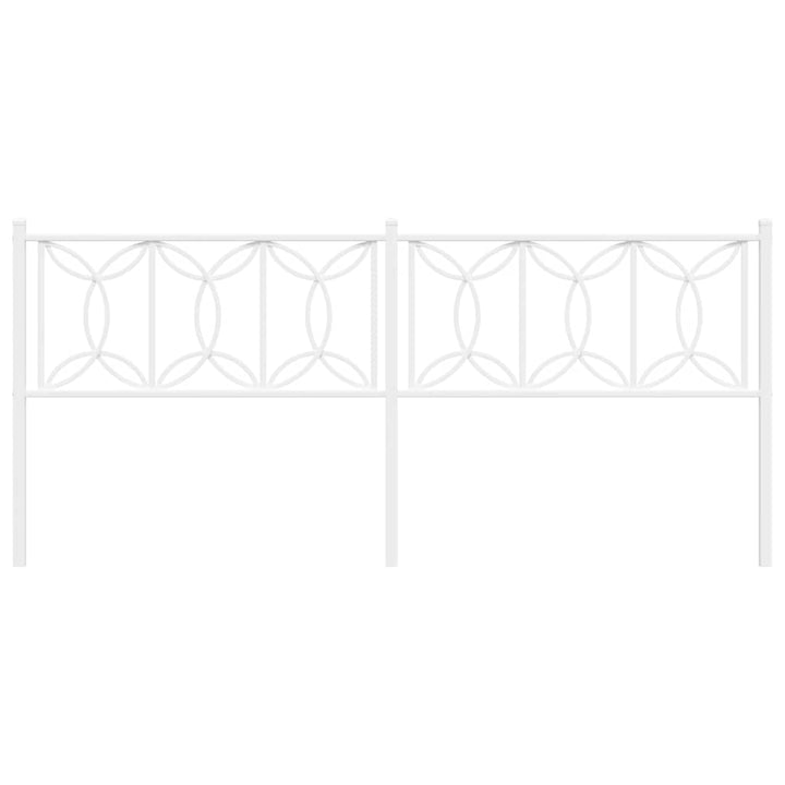 udskiftningsgavl 193 cm metal hvid