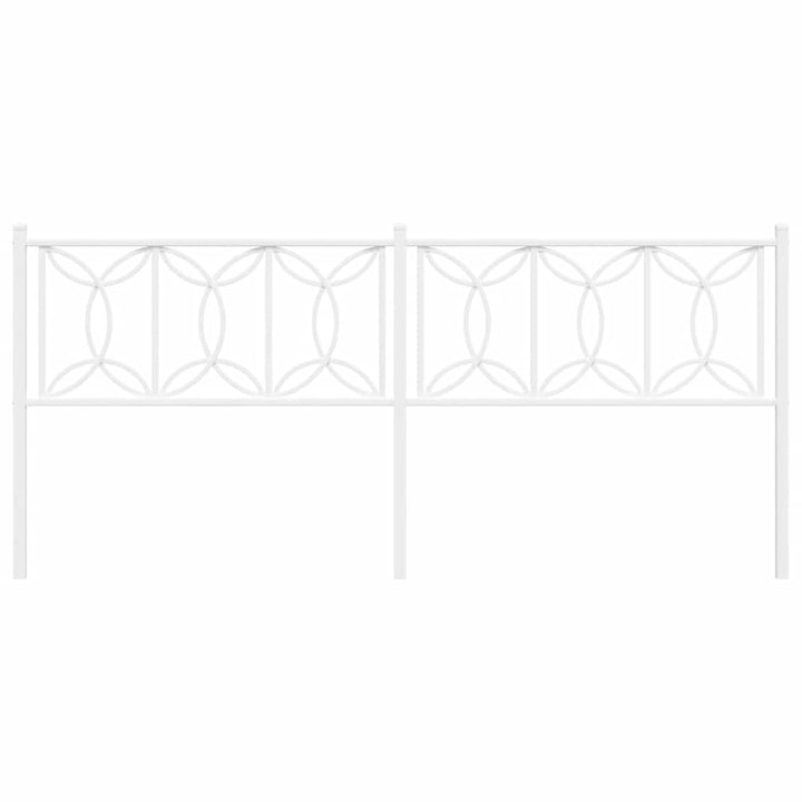 udskiftningsgavl 200 cm metal hvid