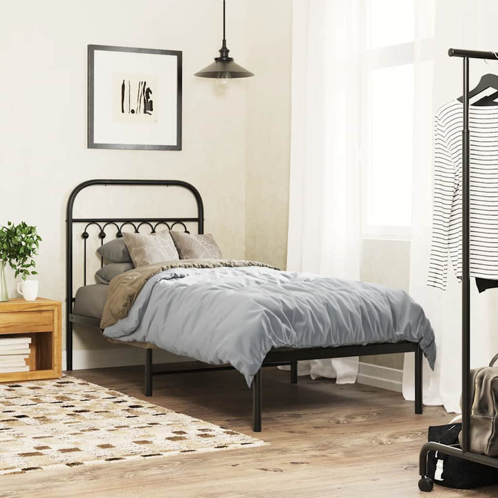 udskiftningsgavl 80 cm metal sort