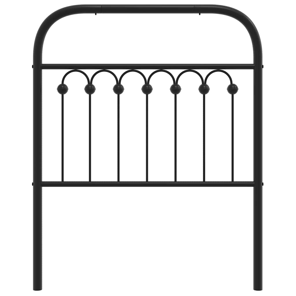 udskiftningsgavl 80 cm metal sort