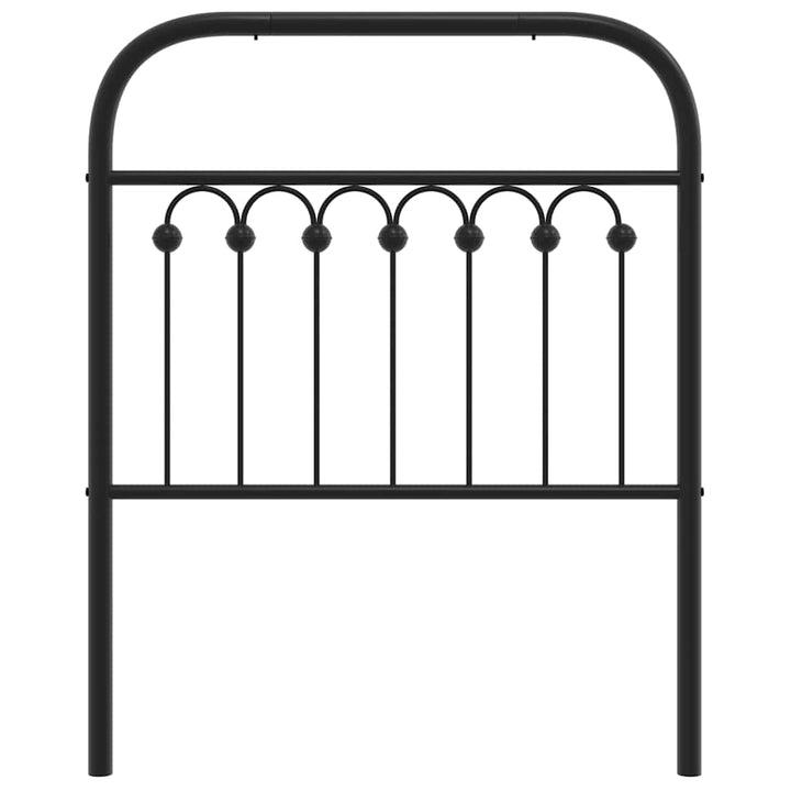 udskiftningsgavl 80 cm metal sort