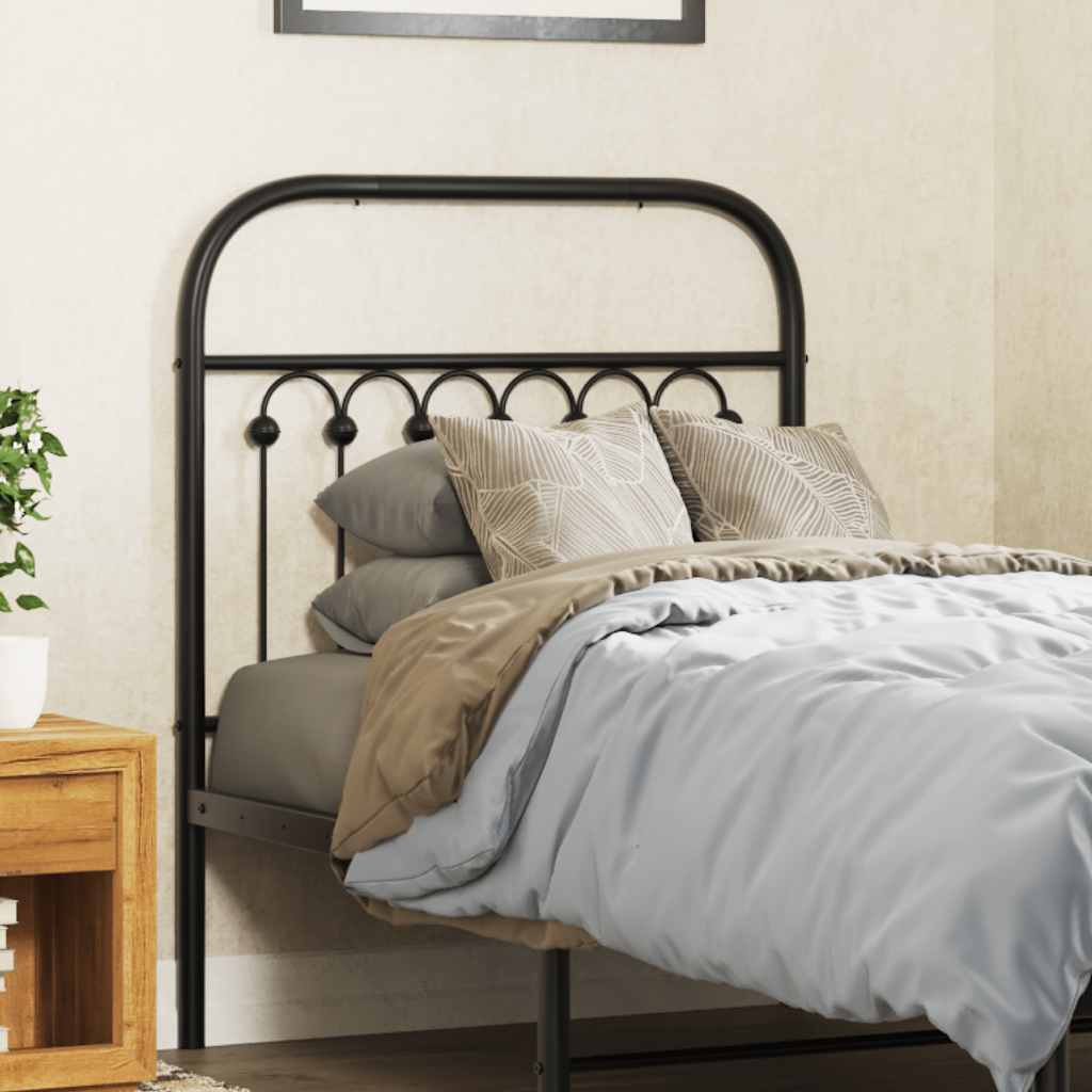udskiftningsgavl 80 cm metal sort