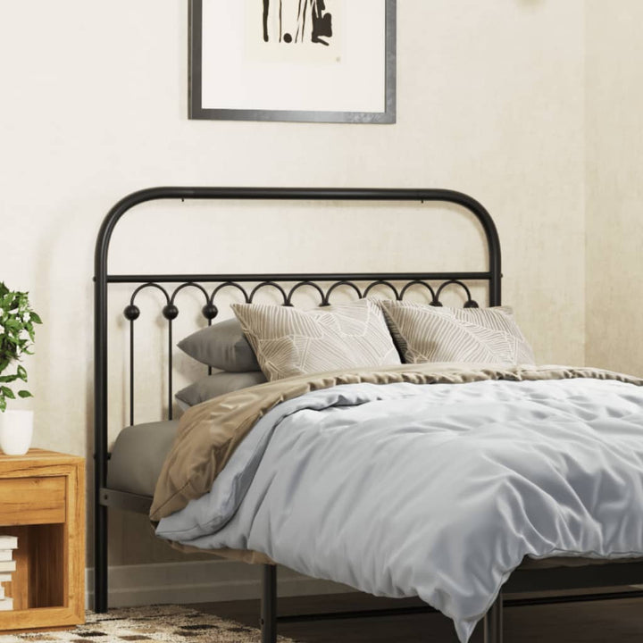 udskiftningsgavl 107 cm metal sort