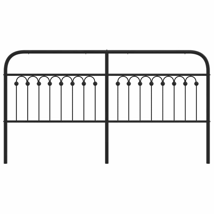udskiftningsgavl 180 cm metal sort