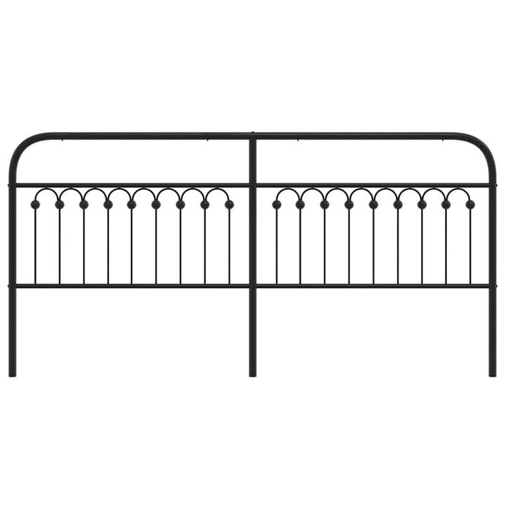 udskiftningsgavl 193 cm metal sort