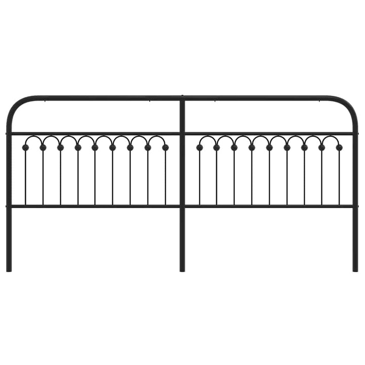 udskiftningsgavl 200 cm metal sort