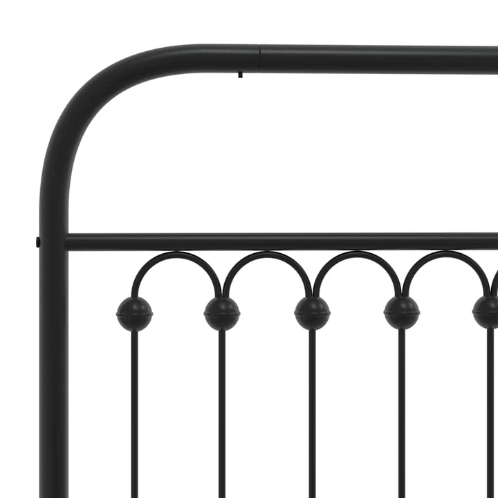 udskiftningsgavl 200 cm metal sort