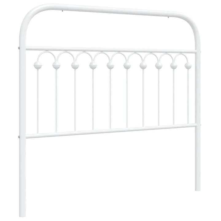 udskiftningsgavl 107 cm metal hvid