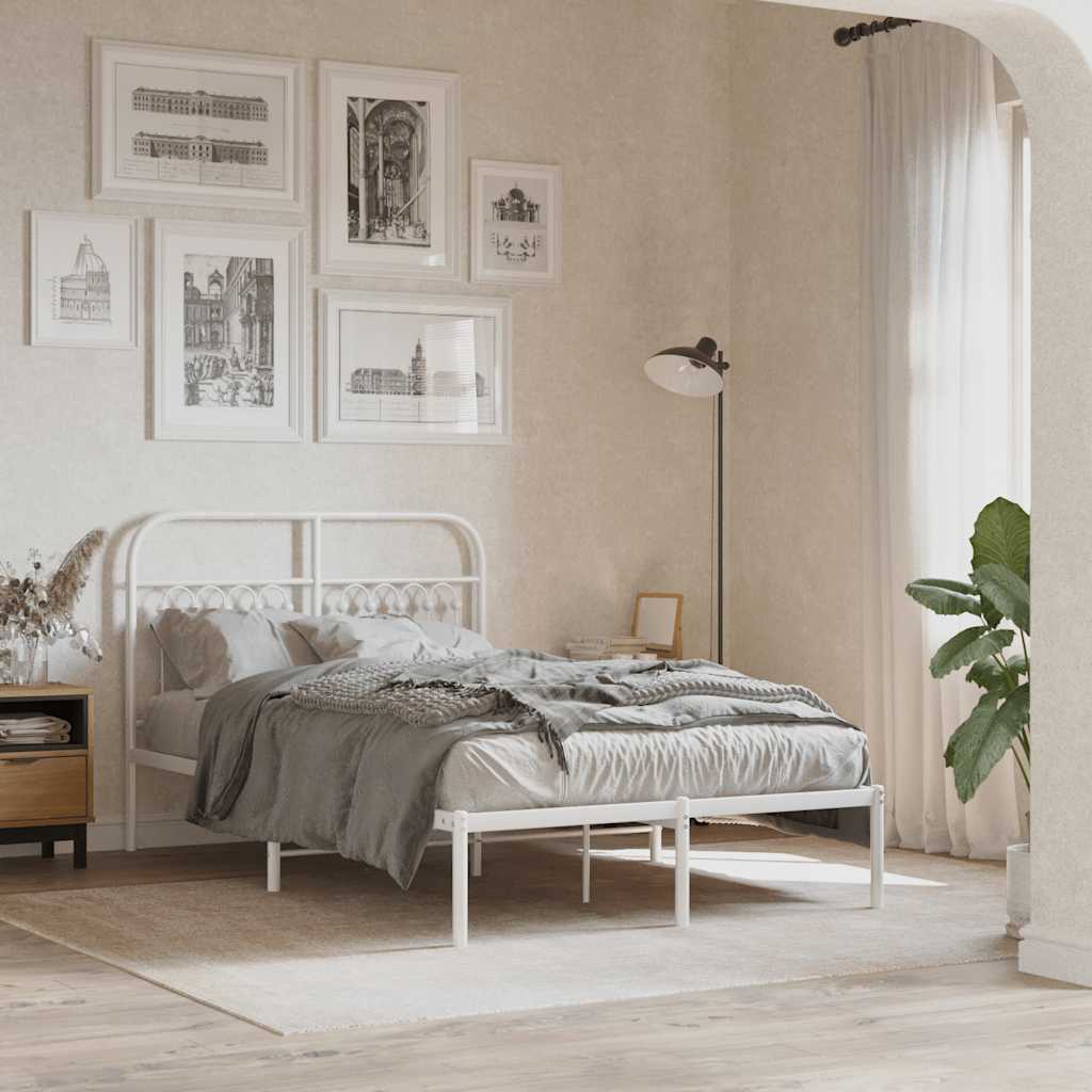 udskiftningsgavl 120 cm metal hvid