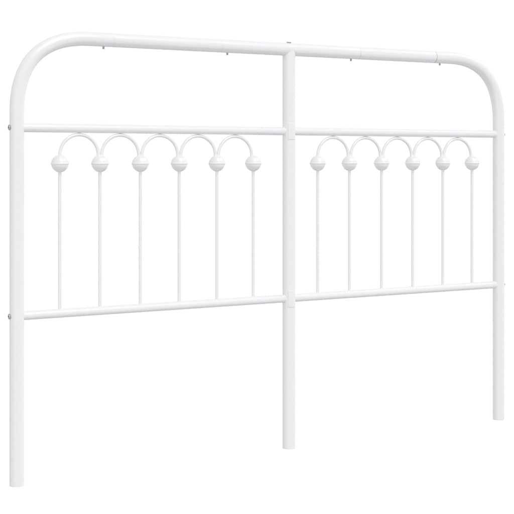 udskiftningsgavl 135 cm metal hvid