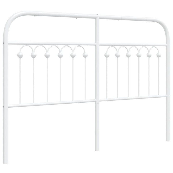 udskiftningsgavl 135 cm metal hvid
