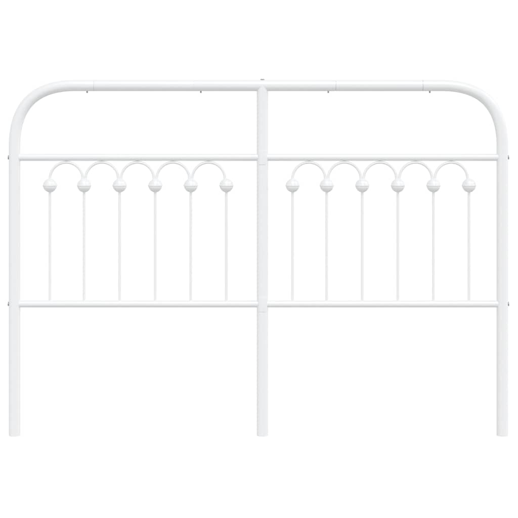 udskiftningsgavl 135 cm metal hvid