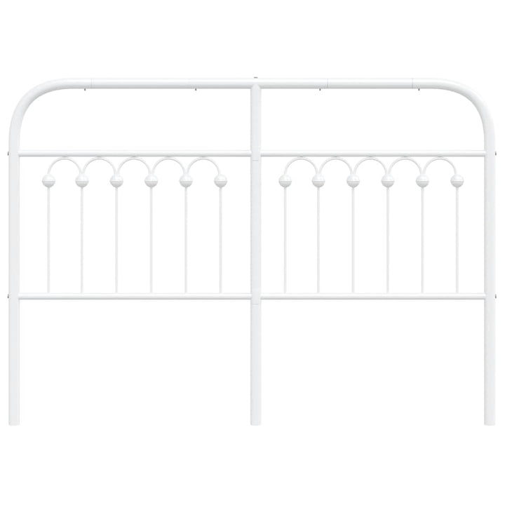 udskiftningsgavl 135 cm metal hvid
