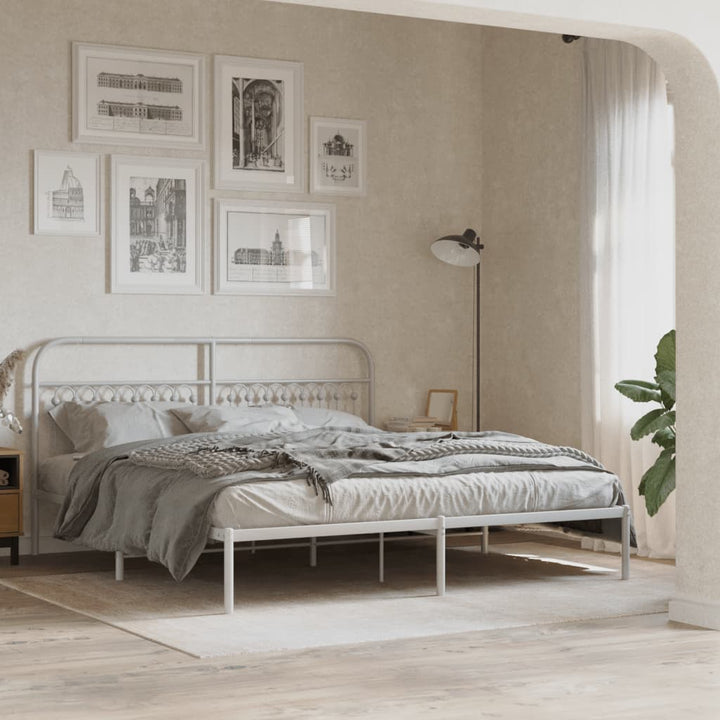 udskiftningsgavl 180 cm metal hvid